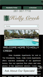 Mobile Screenshot of apartmentsathollycreek.com